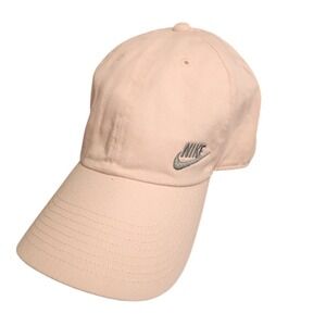 Nike Heritage86 Adjustable Hat Light Pink Silver Futura Logo Baseball Cap Mens